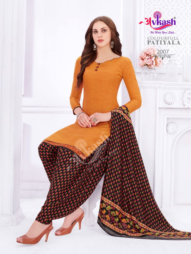 Avkash Colourfull Patiyal 2 Casual Daily Wear Cotton Printed Collection